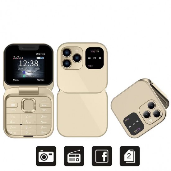 I16 Pro Foldable Mini Phone